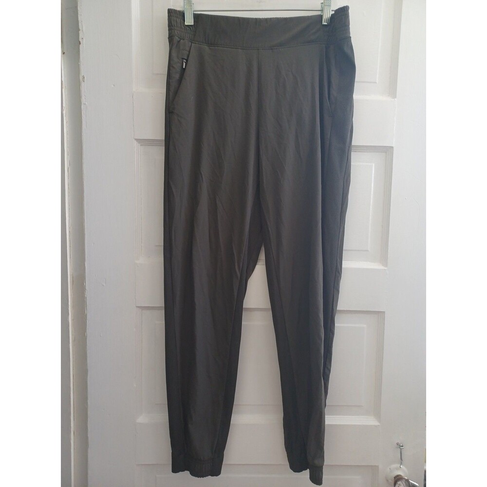 Athleta Brooklyn jogger pants womens 10 gray athleisure loungewear sports yoga